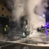 LKW brennt im Ortszentrum von Frankemarkt